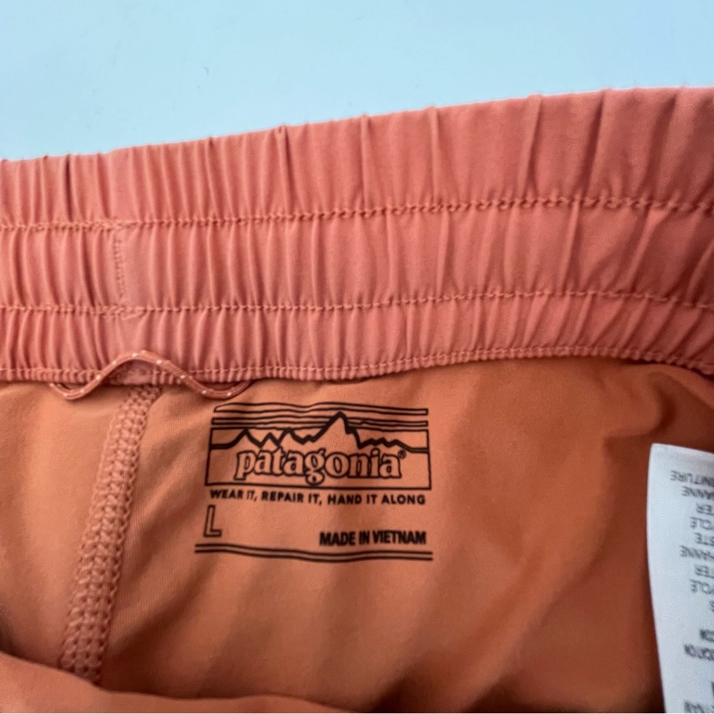 Patagonia Orange Sienna Clay Fleetworth Skort with Elastic Waist Size Large - Picture 5 of 7